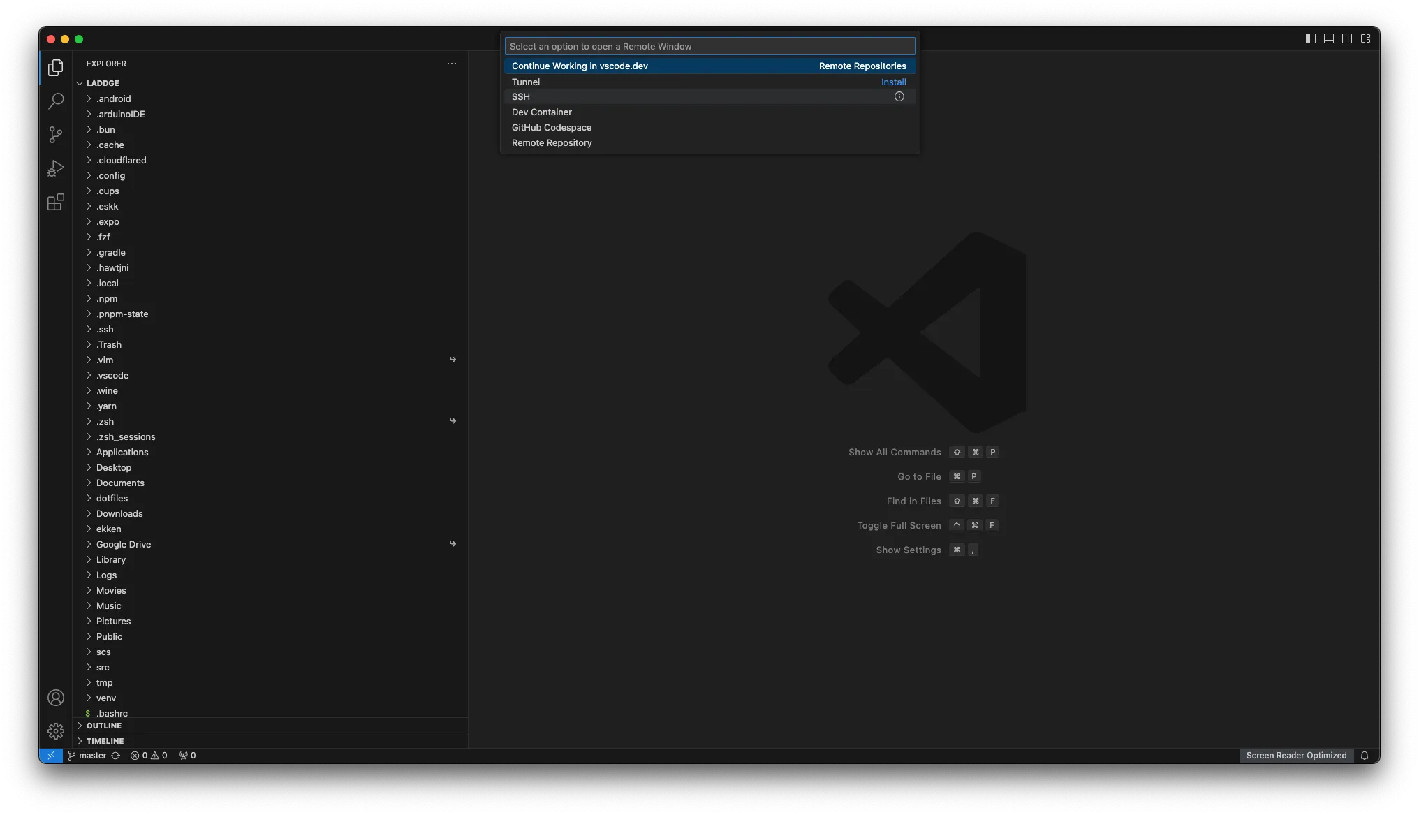 vscode install ssh ext